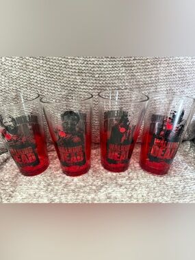 The Walking Dead "AMC" Movie 2013 Just Funky Tumblers - Set of 4